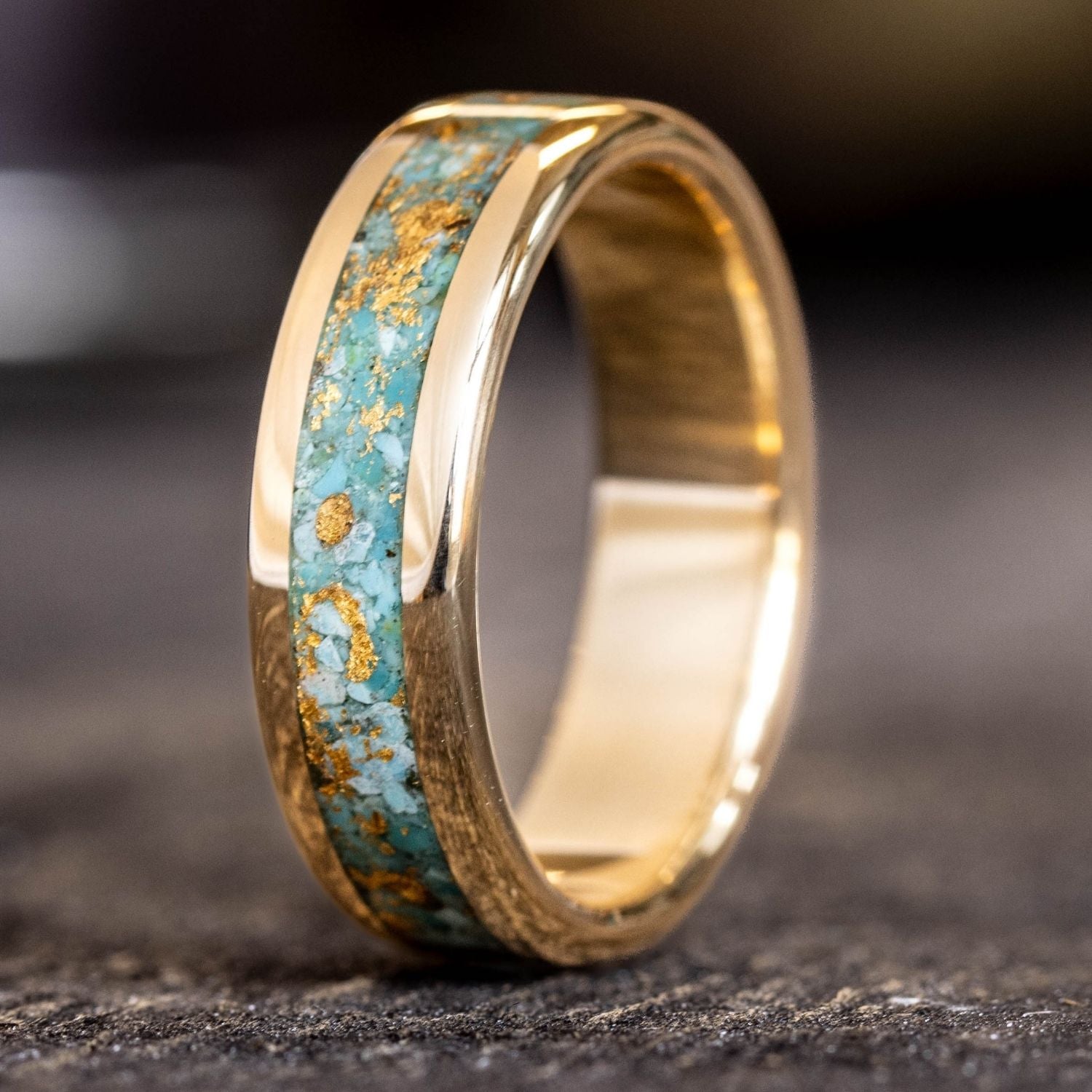High-Quality Wedding Band With Turquoise Artwork for Your Screen High-Quality Wedding Band With Turquoise Artwork for Your Screen