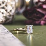 Nature-Inspired-Lab-Grown-Emerald-Cut-Diamond-Engagement-Ring-Four-Prong-The-Lily-Rustic-And-Main