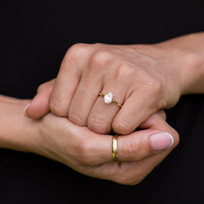 Nature-Inspired-Lab-Grown-Oval-Diamond-Engagement-Ring-Four-Prong-The-Lily-Rustic-And-Main