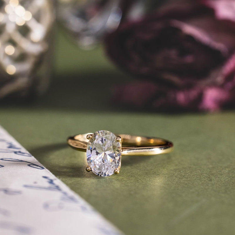 Nature-Inspired-Lab-Grown-Oval-Diamond-Engagement-Ring-Four-Prong-The-Lily-Rustic-And-Main