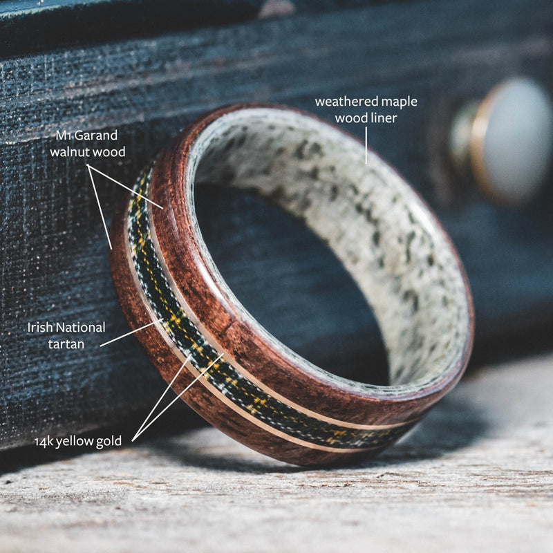 Design a Custom Wood Ring with 3 Inlays | Rustic & Main – Rustic and Main
