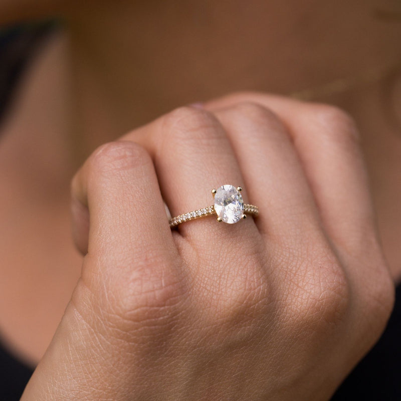 Oval-Lab-Diamond-Engagement-Ring-Pave-Band-The-Chloe-Rustic-And-Main