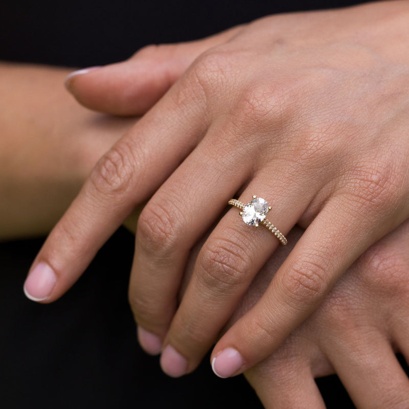 Oval-Lab-Diamond-Engagement-Ring-Pave-Band-The-Chloe-Rustic-And-Main
