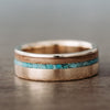 Reeves-Mens-Yellow-Gold-Wedding-Band-Natural-Whiskey-Barrel-Wood-Turquoise-Rustic-and-Main