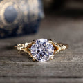 Round-Diamond-Solitaire-Engagement-Ring-Art-Nouveau-Inspired-Split-Shank-Setting-The-Selwyn-Rustic-And-Main