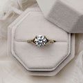 Round-Diamond-Solitaire-Engagement-Ring-Art-Nouveau-Inspired-Split-Shank-Setting-The-Selwyn-Rustic-And-Main