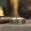 Shenandoah-gold-moss-agate-gold-flakes-mens-wedding-band-national-park-rustic-and-main
