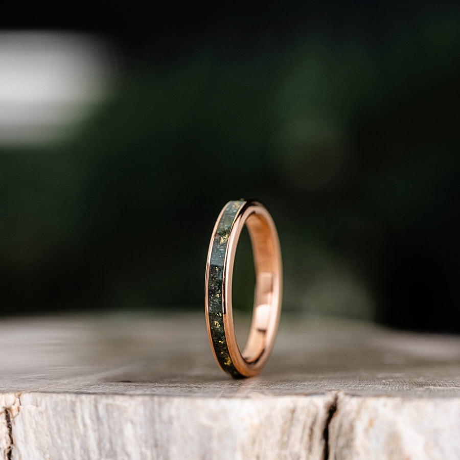 ::Shown in 10K Rose Gold | 3mm Wide