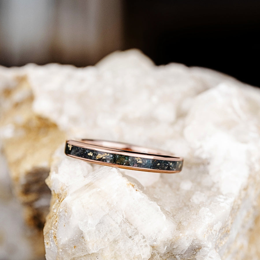 ::Shown in 10K Rose Gold | 3mm Wide