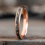 Shenandoah-10k-rose-gold-moss-agate-gold-flakes-womens-wedding-band-national-park-rustic-and-main
