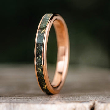 ::Shown in 10K Rose Gold | 3mm Wide
