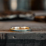 The Shenandoah | Women's Solid Gold & Moss Agate Ring