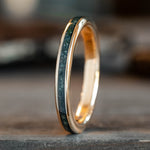 The Shenandoah | Women's Solid Gold & Moss Agate Ring