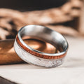 ::Shown in Titanium | 8mm Wide | Medium Antler
