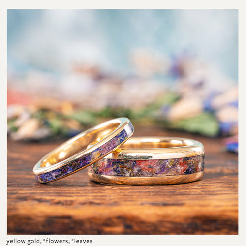 Custom Gold, Silver or Titanium Band - Single Inlay – Rustic and Main