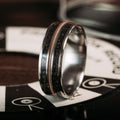 Space-Cowboy-Mens-Titanium-Guitar-String-Wedding-Band-with-Meteorite-Dust-Rustic-and-Main