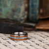 The Arizonan | Men's Titanium Wedding Band with Arizona Mesquite Wood & Turquoise