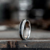        The-Audrey-Womens-Whiskey-Barrel-Antler-Titanium-Ring-Rustic-and-Main