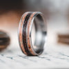        The-Campfire-Mens-Titanium-Wedding-Band-Mesquite-Wood-Coffee-campfire-rustic-and-main