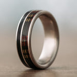 The-Celtic-Mens-Titanium-Wedding-Band-Buchanan-Modern-Tartan-Whiskey-Barrel