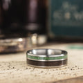 The-Sage-Mens-Titanium-Wedding-Band-Rosewood-Green-Imperial-Diopside