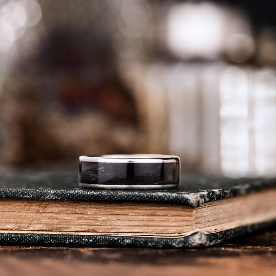 :: Shown in 8mm Wide | Titanium. Actual Product is 6mm Wide.