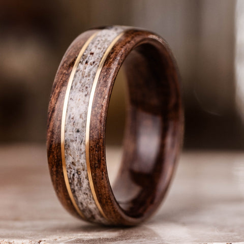 Walnut Wood Ring Set, Set of Wooden Rings, Wooden retailer Wedding Bands