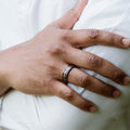 The Stag | Men's Elk Antler and Walnut Wood Titanium Wedding Band