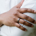The-Stag-Mens-Titanium-Wedding-Band-Walnut-Wood-Elk-Antler
