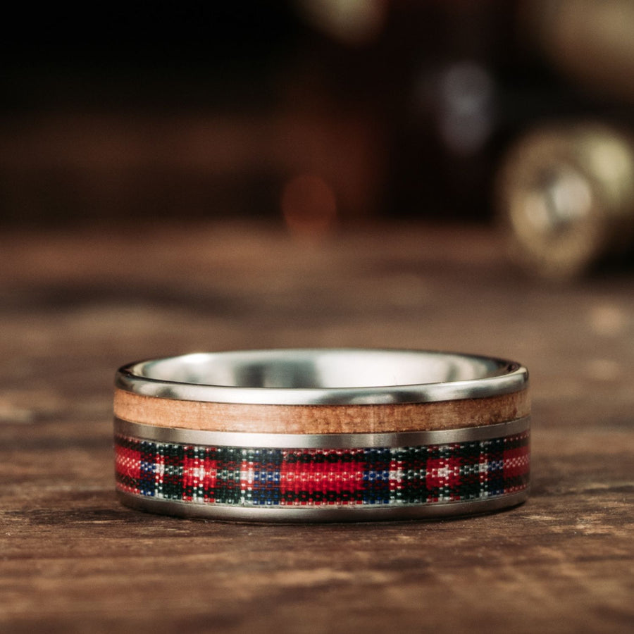 The-Stewart-royal-natural-whiskey-tartan-barrel-titanium-rustic-and-main