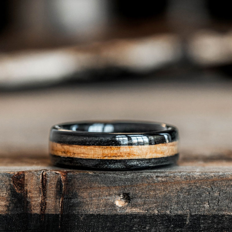 The-Whiskey-Double-Mens-Whiskey-Barrel-Wood-Wedding-Band-Rustic-And-Main
