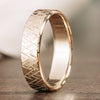 The Revolution | Men's Thatched Yellow Gold Geometric Wedding Band