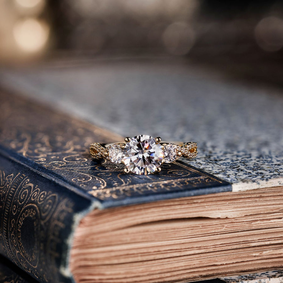Three-Stone-Lab-Diamond-Engagement-Ring-Double-Twisted-Band-Accents-The-Elodie-Rustic-And-Main