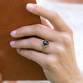 Vintage-Inspired-AA-Natural-London-Blue-Topaz-Cabochon-Ring-Crown-Prong-Bezel-Setting-The-Maya-Rustic-And-Main