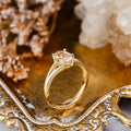The Sedona | Natural Peach Morganite Solitaire Oval Engagement Ring