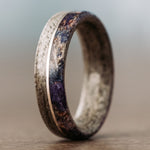 Weekend-in-Marseille-Womens-Weathered-Maple-Wood-Ring-Lavender-14k-White-Gold-Inlay-Rustic-and-Main