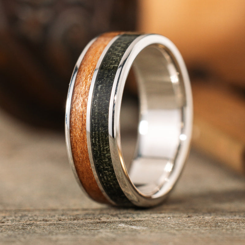 air-force-mens-silver-wedding-band-propeller-wood-air-force-flight-suit-size-10-75-8mm-wide