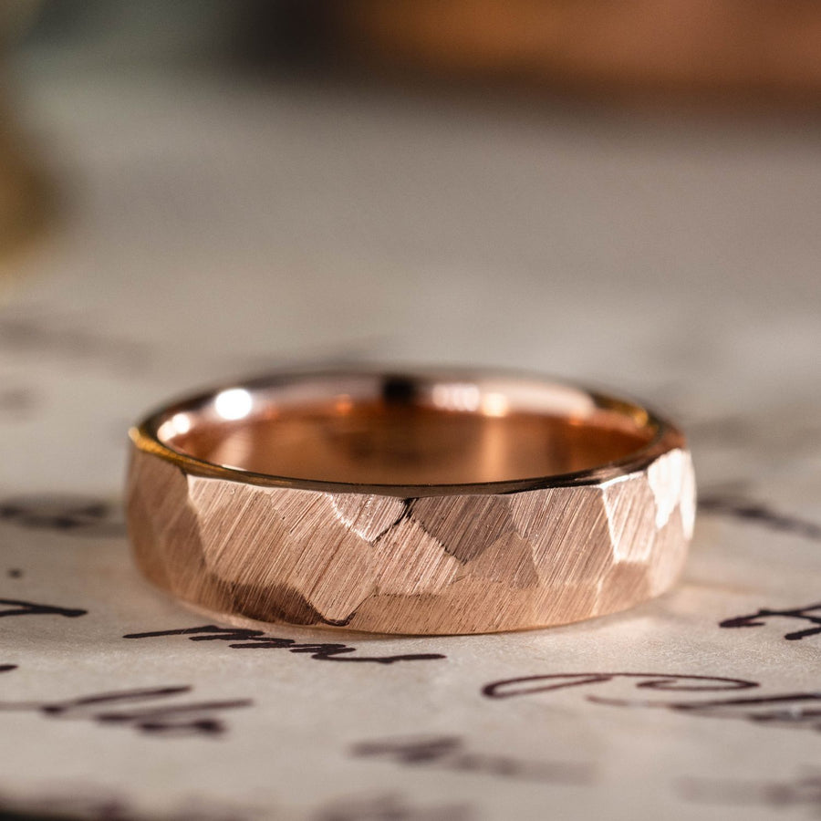 apollo-5mm-6mm-mens-hammered-rose-gold-wedding-band