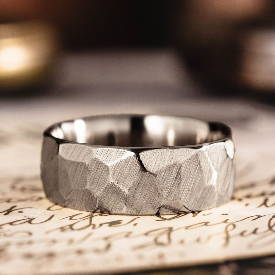 :: Shown in 8mm Wide | White Gold 