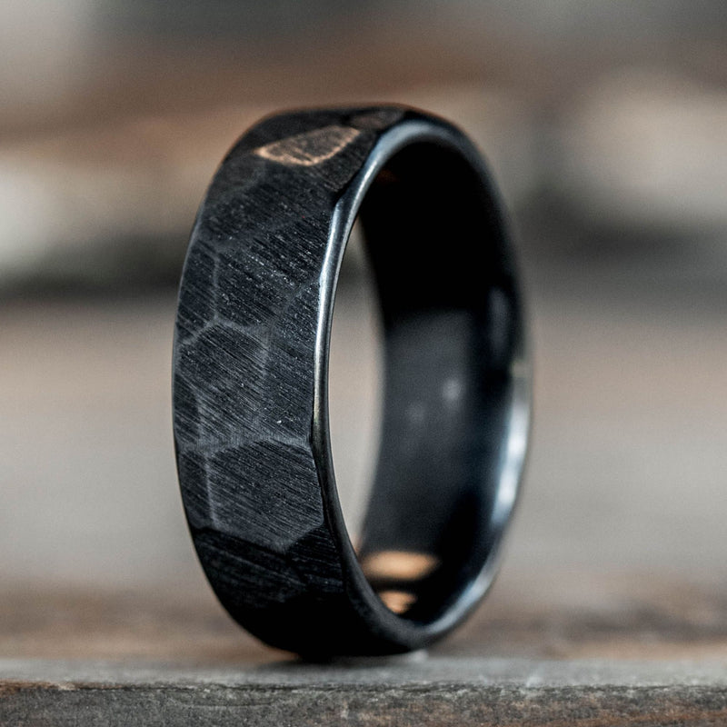 apollo-noir-faceted-black-titanium-mens-wedding-band-rustic-and-main