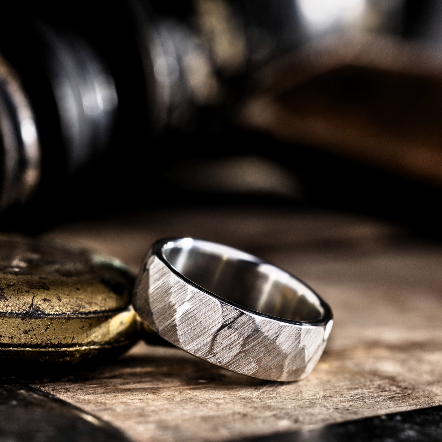 The Apollo | Men's Faceted Silver Ring | Rustic & Main – Rustic