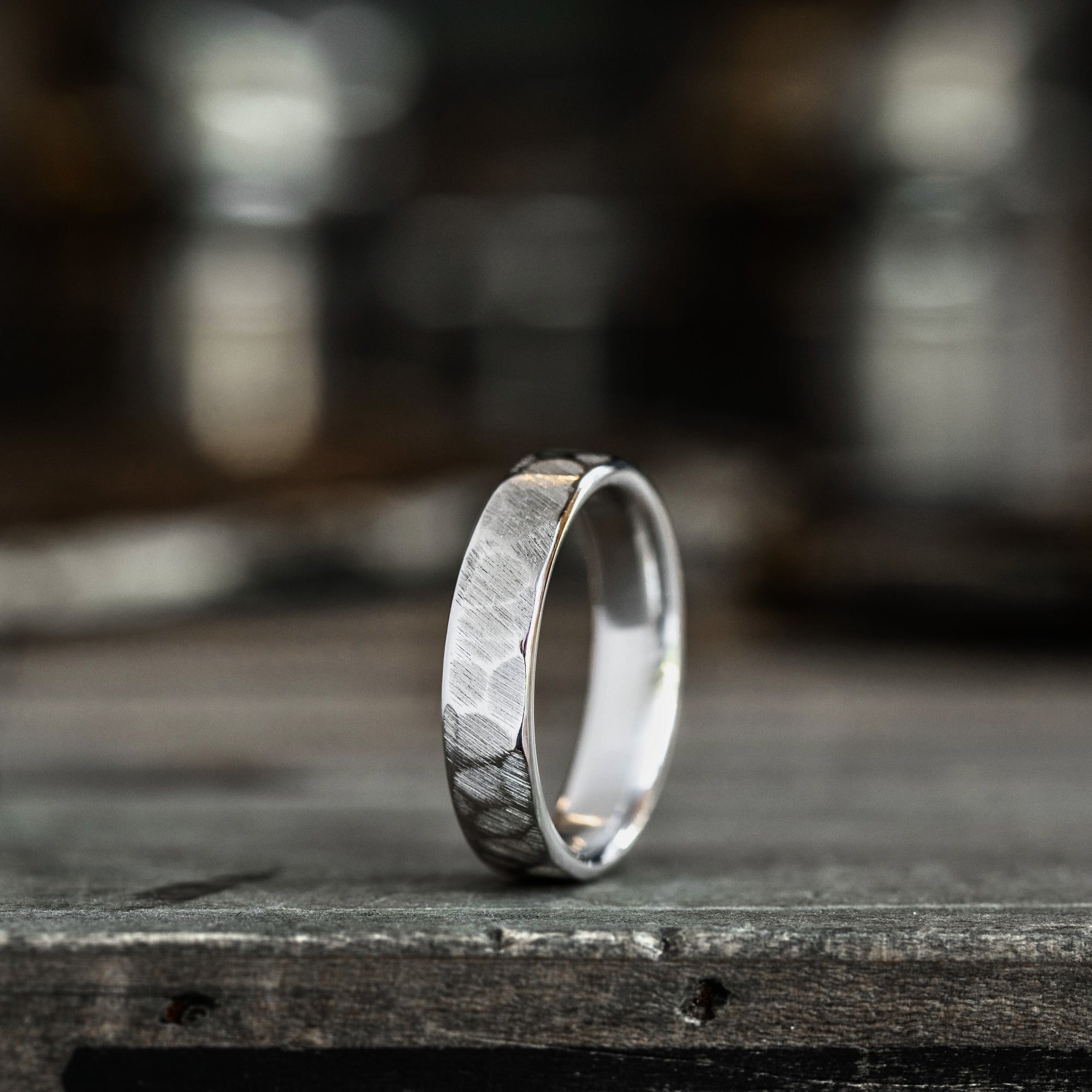 Mens Wedding Band, Rustic Textured Silver Wedding Ring, Wide Silver Band, Mans Ring, Made to on sale order in your size