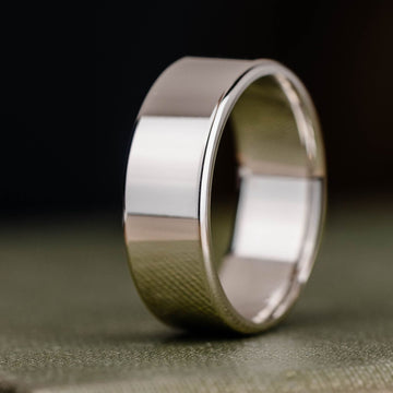 :: Shown in 8mm Wide | White Gold 