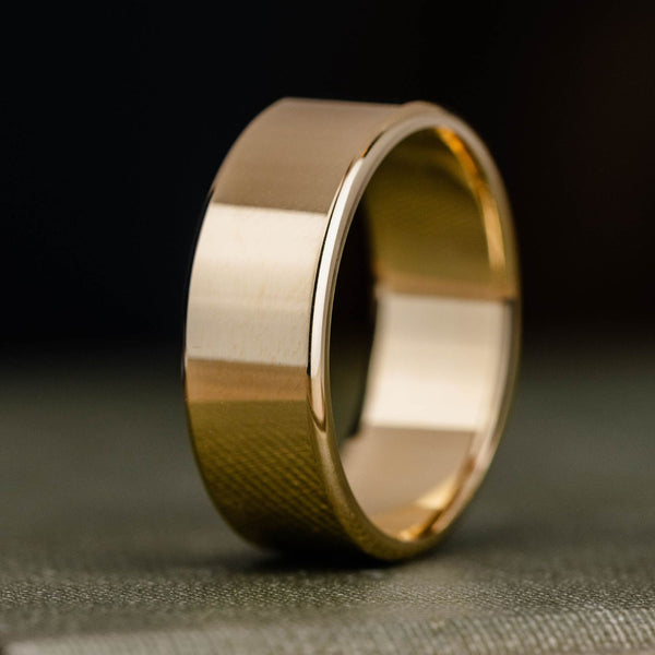 :: Shown in 8mm Wide | Yellow Gold 