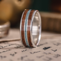 arizonan-turquoise-wood-inlay-silver-titanium-wedding-ring-side-profile-rustic-and-main