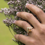 art-deco-princess-cut-padparadscha-pink-orange-sapphire-diamond-orientation-bezel-set-geometric-diamond-accent-the-eileen-rustic-and-main