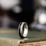 The Audrey | Women's Whiskey Barrel & Antler Silver Ring