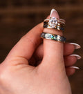 Brynn, Jolene, Paua Wedding Band Set Rustic and Main :: The Brynn, Jolene & Pāua:: The Brynn, Jolene & Pāua