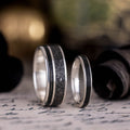 celestial-black-silver-wedding-ring-set-dark-star-obsidian-rustic-and-main