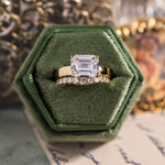 chunky-east-west-emerald-cut-diamond-engagement-ring-thick-gold-band-the-mina-rustic-and-main